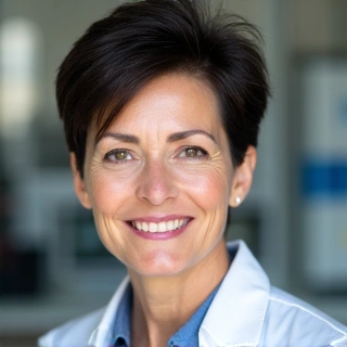 Portrait of Dr. Elara Vance, Chief Scientific Officer