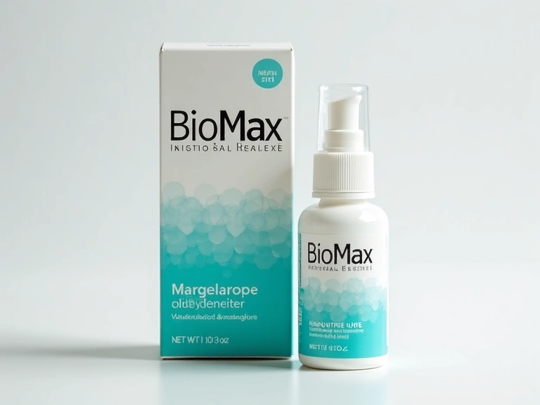 High-quality image of BioMax product packaging, front view with clear branding